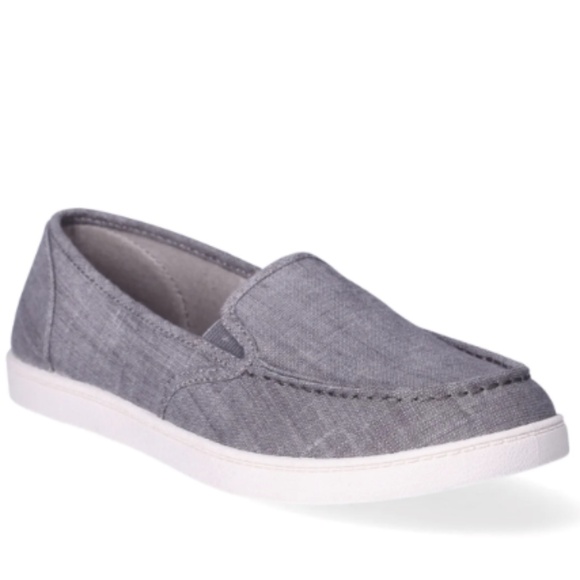 NWT Time and Tru Women's Surf Moc Grey 9 Wide Width, Textile Upper - Picture 1 of 5